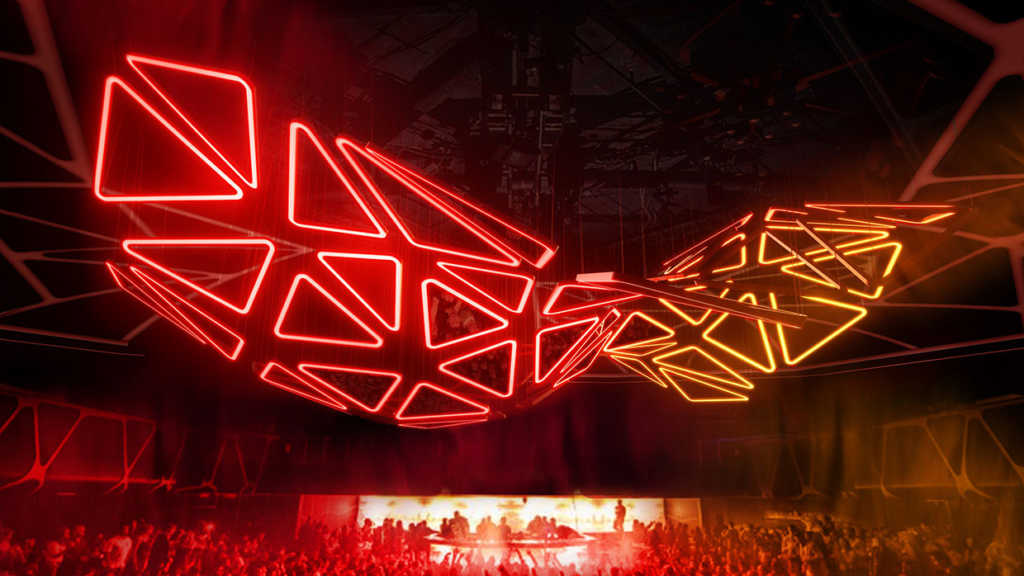 Hakkasan Nightclub grid rendering Hakkasan Nightclub grid rendering